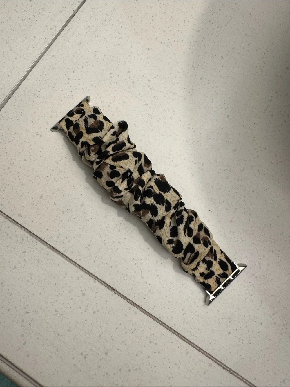 Leopard Print Scrunchie Apple Watch Band